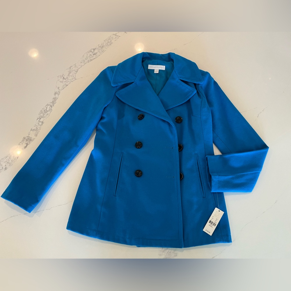 Turquoise Pea Coat